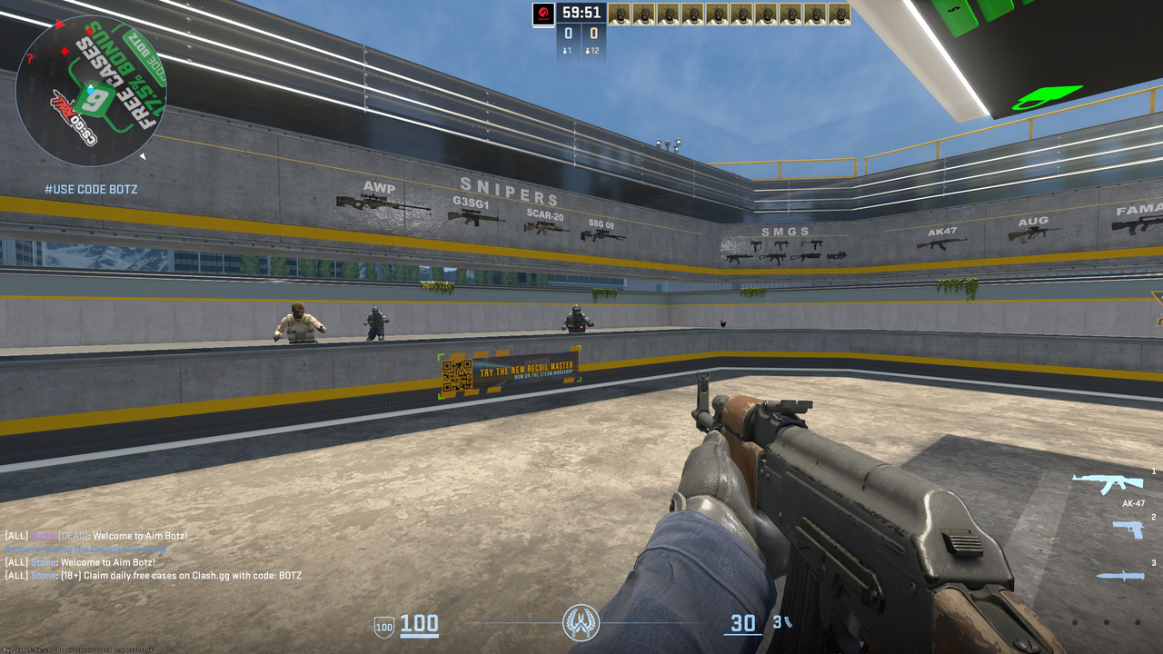 Clean CS2 screenshot before rainbow overlay